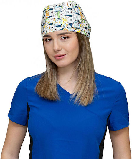 Alezi Unisex Σκουφάκι Χειρουργείου Πολύχρωμο από Βαμβάκι και Πολυεστέρα