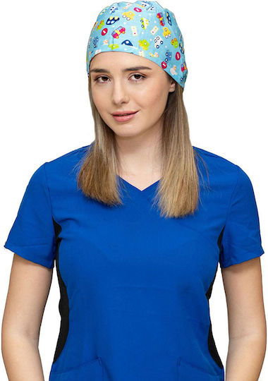 Alezi Unisex Σκουφάκι Χειρουργείου Πολύχρωμο από Βαμβάκι και Πολυεστέρα