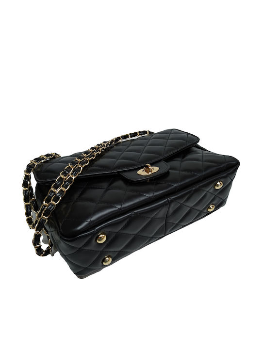 Leather Women's Bag Shoulder Black