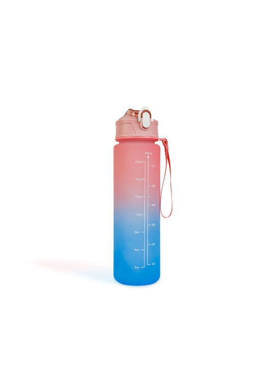 Water Bottle Plastic Bike 750ml Blue