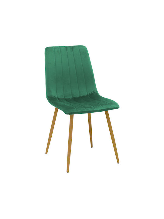 Noor Dining Room Velvet Chair Cypress 44x53x86cm