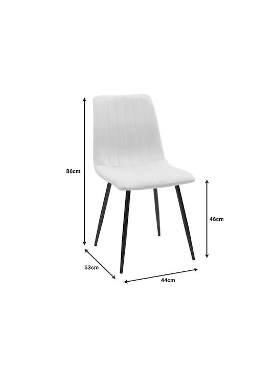 Noor Dining Room Velvet Chair Cypress 44x53x86cm