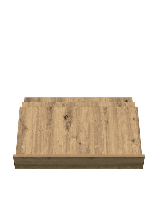 vidaXL Стойка за списания Дърво Кафяв 53x28.5x65бр 1бр