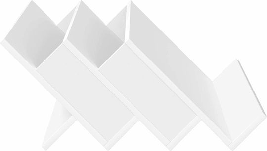 vidaXL Zeitschriftenständer Hölzernes Weiß 53x28.5x65cm 1Stück