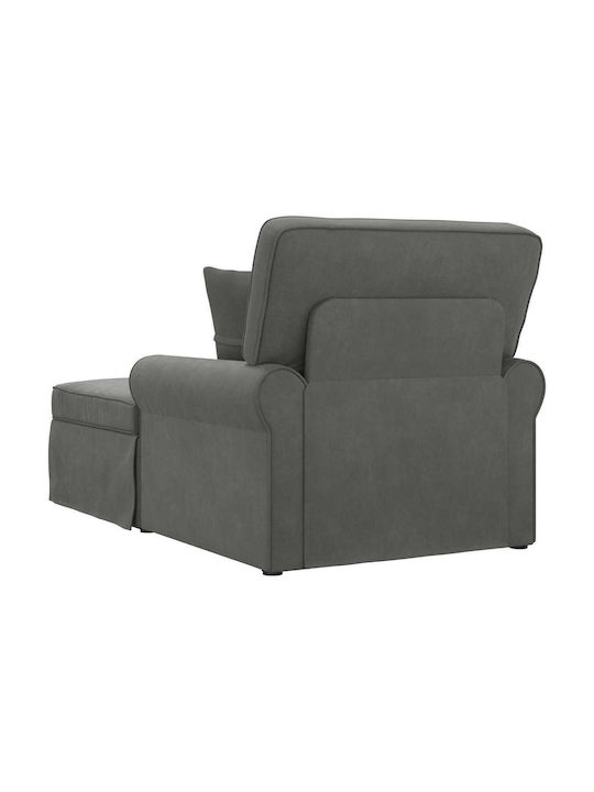 Moderner Stoff-Liegestuhl Grau M91xB157xH91cm