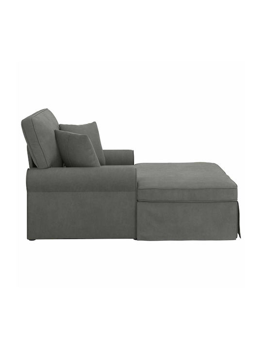Moderner Stoff-Liegestuhl Grau M91xB157xH91cm