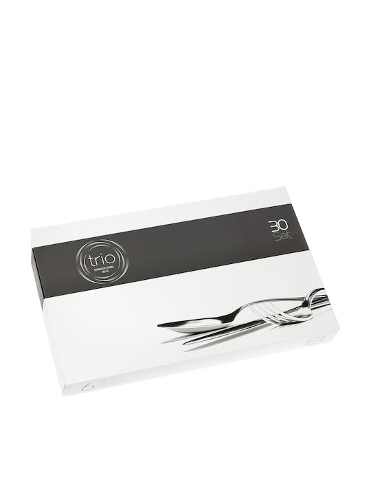 Cryspo Trio Cutlery Set Stainless Silver 72pcs