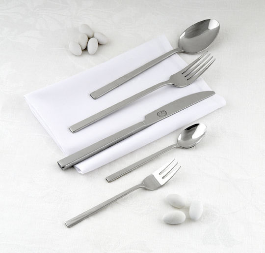 Cryspo Trio Besteckset Edelstahl Silber 72Stück