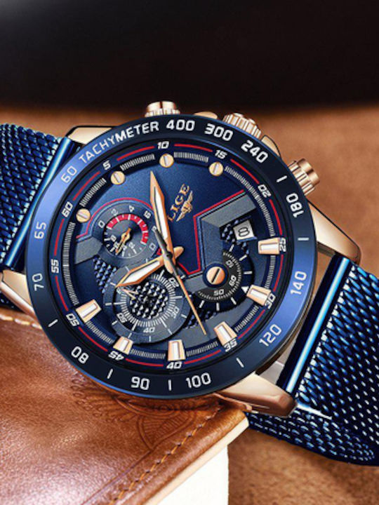 Lige Uhr Batterie mit Metallarmband