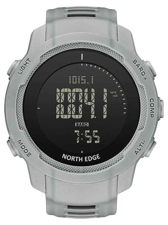 North Edge Ceas Digital Bărbătesc 48.006mm Automat cu Curea din Cauciuc Gri