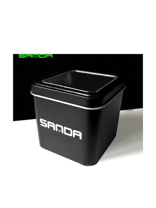 Sanda Ψηφιακό Ανδρικό Ρολόι 55mm Χρονογράφος Μπαταρίας με Πορτοκαλί Καουτσούκ Λουράκι
