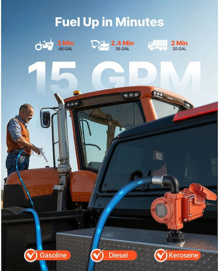 Vevor Αντλία Μετάγγισης με Στόμιο 1" 12V
