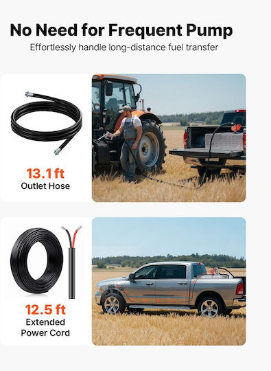 Vevor Αντλία Μετάγγισης με Στόμιο 1" 12V