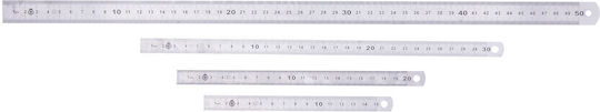 Semi-flexible Ruler Made Stainless Steel Size 200 Mm