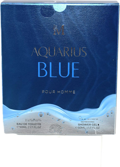 Elegant Touch Aquarius Blue Men's Set