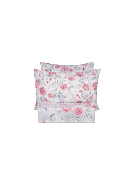 Mc Decor Sheet Sets Queen Flannel 245x260cm. Premium Pink 4pcs