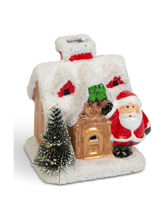 Alista Home Crăciunescă Iluminată Decorativă Scenă Albă 8.5x8x6cm.