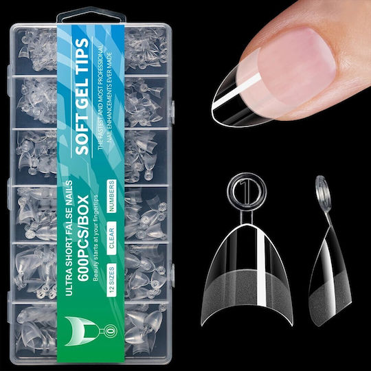 Almond Nagelspitzen Transparent IS-9278