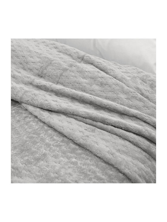 Lino Home Одеяло Флийс Кинг сайз 220x240см. Silver