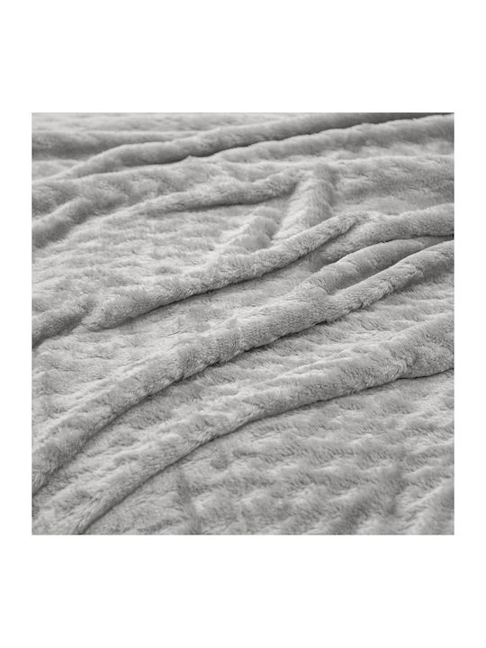 Lino Home Одеяло Флийс Кинг сайз 220x240см. Silver