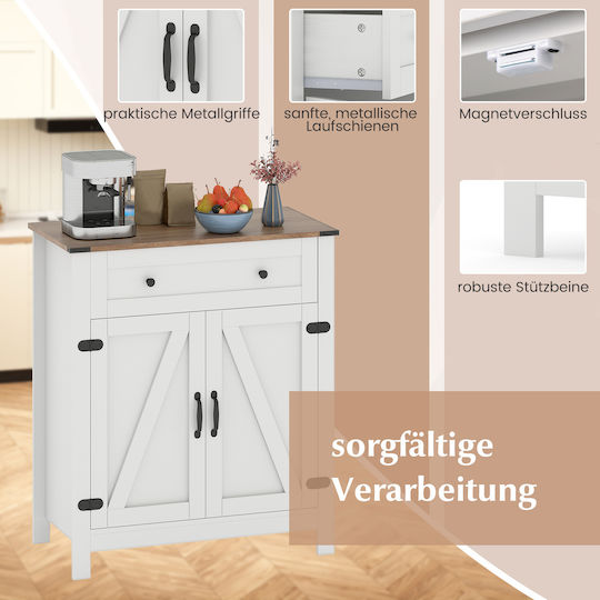 Cabinet Wall White 80x41x92cm