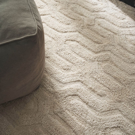 Gofis Home Dove Teppich Rechteckig Synthetisch,Polyester/Cotton/Leather Dove Beige 804/46
