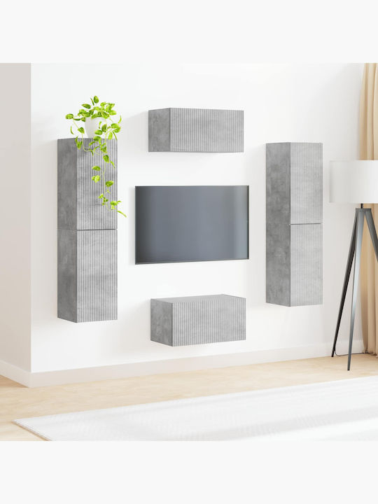 Wohnzimmer TV-Einheit Grey mit Beleuchtung L30xB31xH60cm