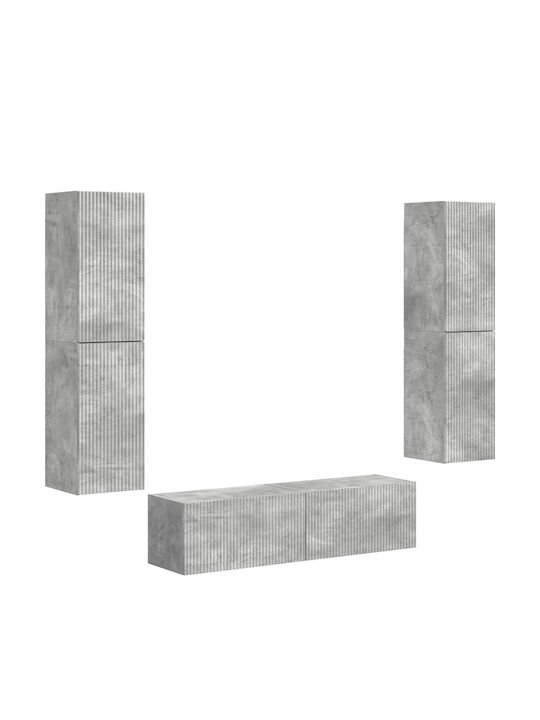 Wohnzimmer TV-Einheit Grey mit Beleuchtung L30xB31xH60cm