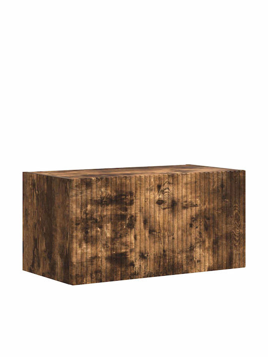 Unitate TV pentru sufragerie Smoked Oak cu iluminare L30xA31xÎ60cm