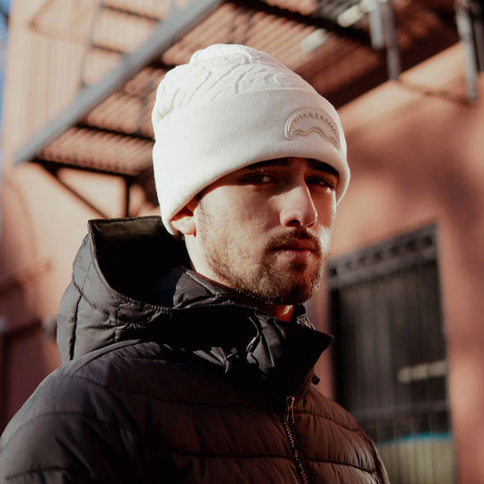 Beanie Masculin Fleece Căciulă Tricotat în culoarea Bej