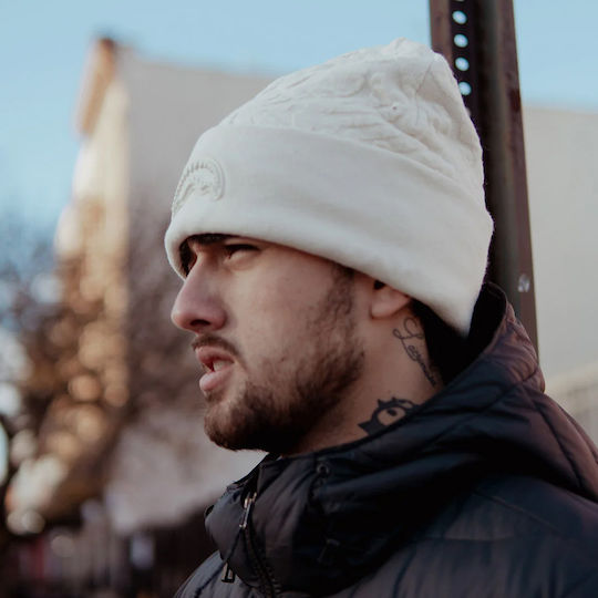 Beanie Masculin Fleece Căciulă Tricotat în culoarea Bej