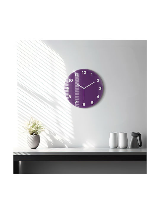Tulup Ceas de Perete Violet Ø30cm