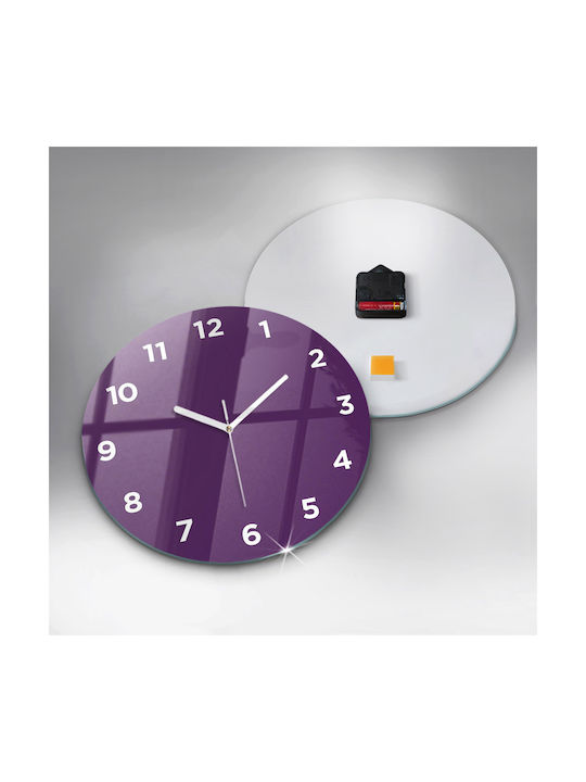 Tulup Ceas de Perete Violet Ø30cm