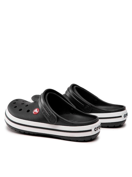Crocs Crocband Ανδρικά Ανατομικά Σαμπό Μαύρα