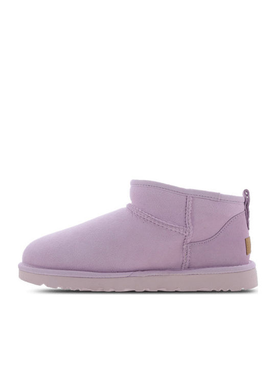 Classic Ultra Mini Дамски Ботуши с Козина Lavender Fog