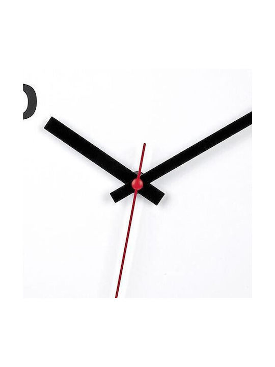 TFA Silent Clock Wall Clock Glass Black 31.5x34.5cm