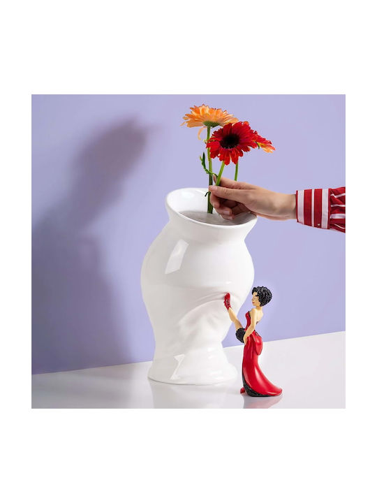 Seletti Decorative Vase White 28x17.5x28.5cm