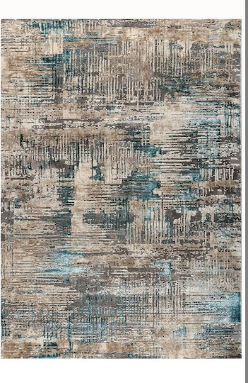 Tzikas Carpets Set Modern Schlafzimmer-Teppichsets Synthetisch,Polyester/Cotton/Leather Grey-blue 114-0-355-19290-953 3Stück
