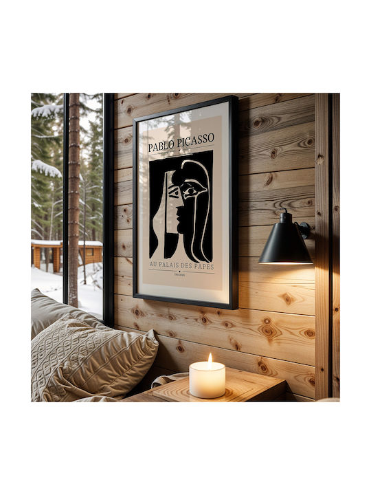 Poster Pablo Picasso At the Palace of the Popes Art077 21cm X 30cm White PVC Frame