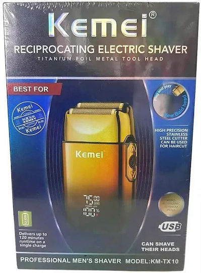 Kemei KM-TX10 Foil Ξυριστική Μηχανή Προσώπου Επαναφορτιζόμενη