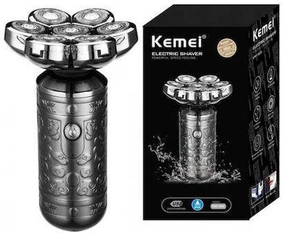 Kemei KM-1523 Περιστρεφόμενη Ξυριστική Μηχανή Προσώπου Επαναφορτιζόμενη