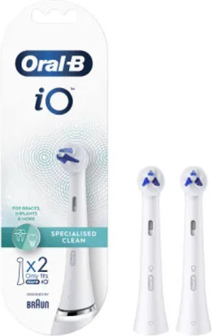 Oral-B iO Specialised Clean Electric Toothbrush Replacement Heads 123666 2pcs