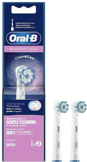 Oral-B Sensitive Clean Electric Toothbrush Replacement Heads 195487 2pcs