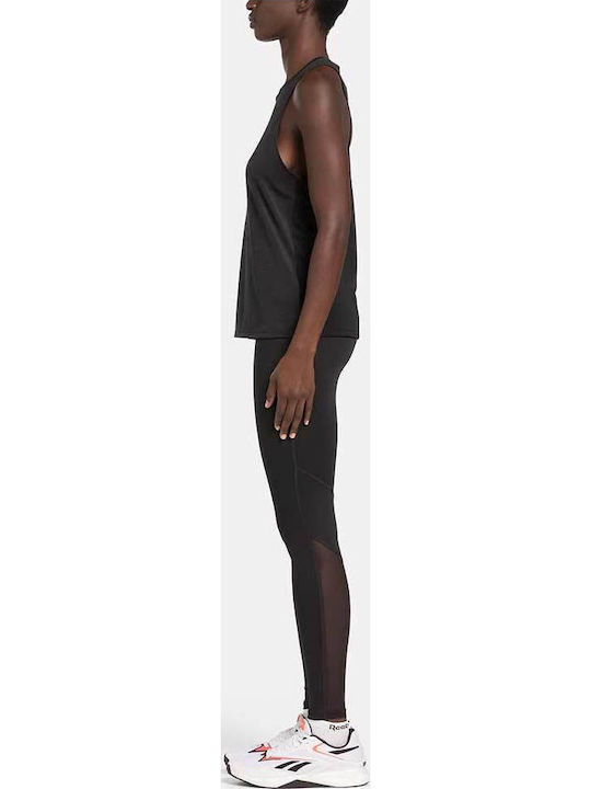 Damen Sport Bluse Ärmellos Schwarz