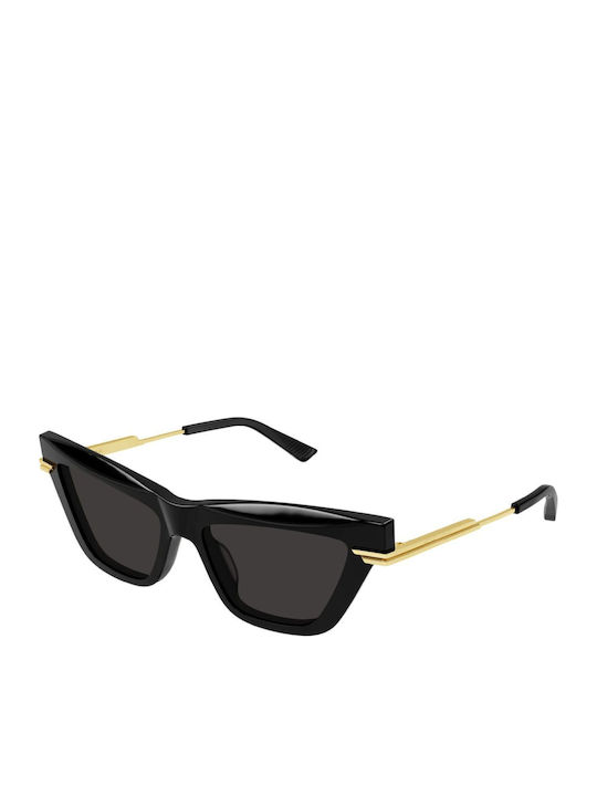 Bottega Veneta Women's Sunglasses with Black Frame and Black Lens BV1241S 001