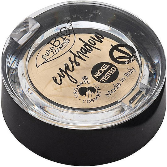 puroBio Cosmetics Compact Fard De Pleoape În Formă Solidă Cu Culoare Bej