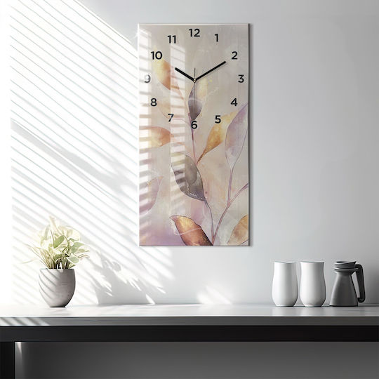 Tulup Αθόρυβο Ρολόι Τοίχου Γυάλινο Γκρι 30x60cm Tulup Αθόρυβο Ρολόι Τοίχου Γυάλινο Γκρι 30x60cm