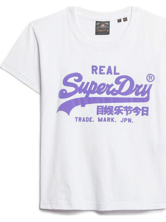 D2 Ovin Neon Vl Graphic Fitted Women's T-shirt White