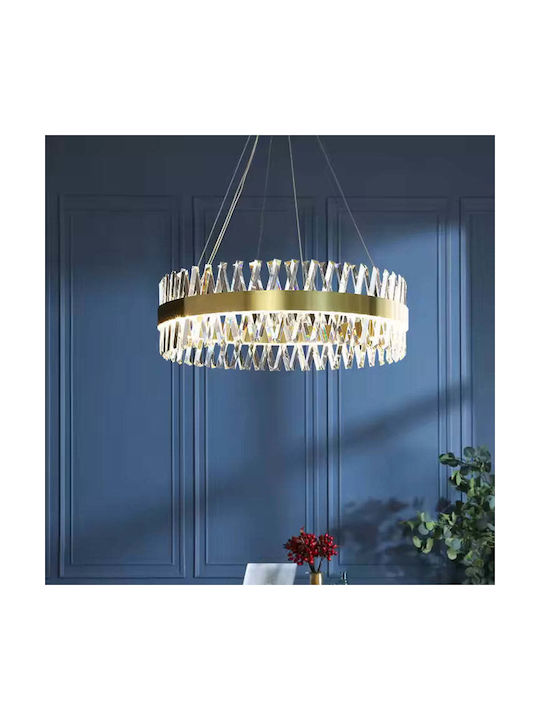Alista Home Reglabil Lustră Auriu cu cristale