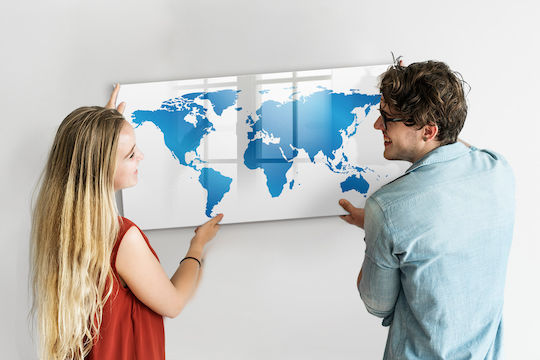 Tulup Magnetic Tablă marker Agățat 120x60cm